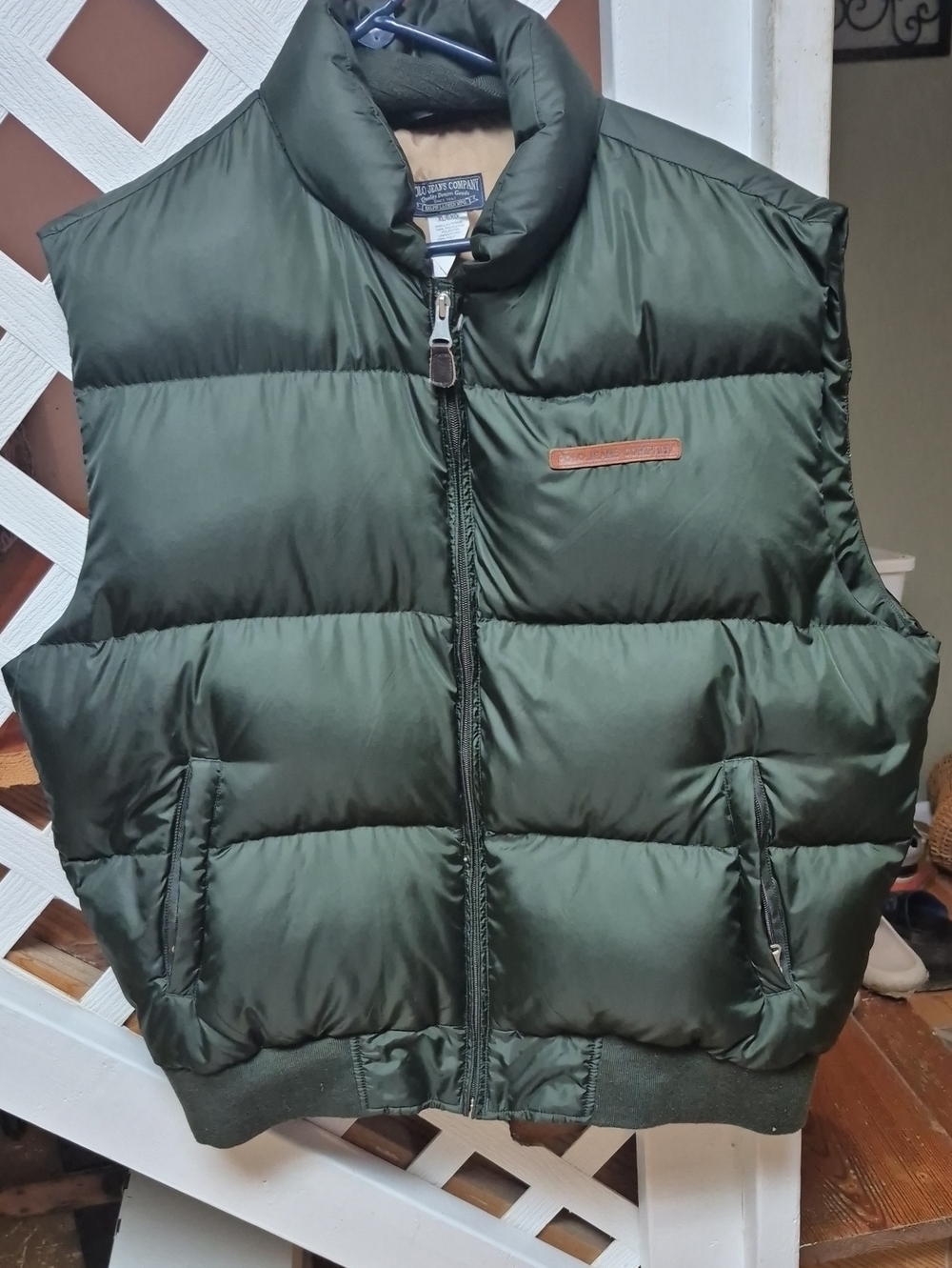 Men's Puffer Vest - Olive Green